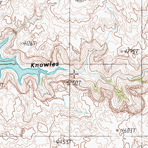 Topographic Map of Knowles Canyon, UT