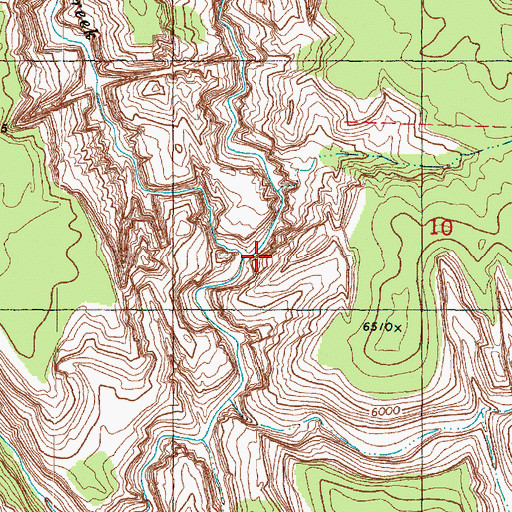 Topographic Map of Kolob Creek, UT