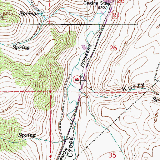 Topographic Map of Kurzy Hollow, UT