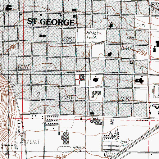 Topographic Map of The Church of Jesus Christ of Latter Day Saints, UT