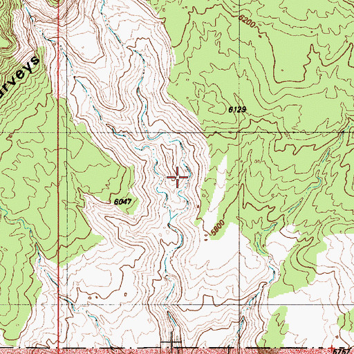Topographic Map of Lake Canyon, UT