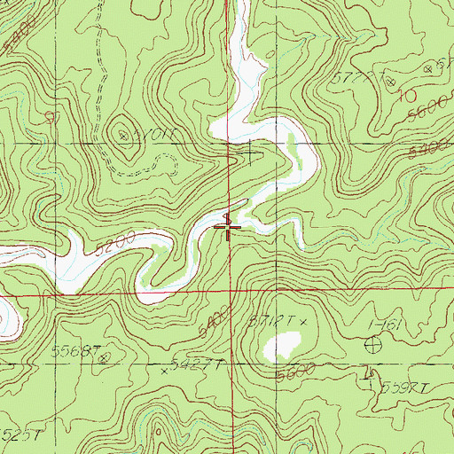 Topographic Map of Lake Canyon, UT