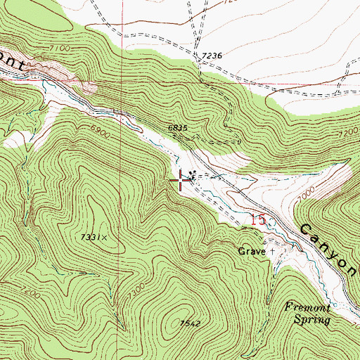 Topographic Map of Lake Hollow, UT