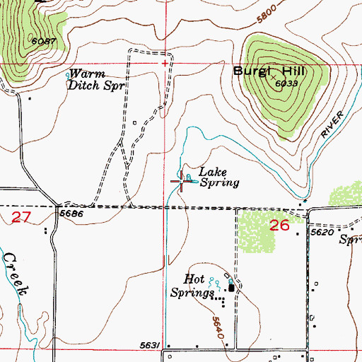 Topographic Map of Lake Spring, UT