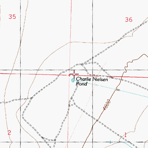 Topographic Map of Nielson Pond, UT