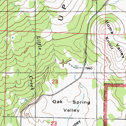 Topographic Map of Lamareau Ranch, UT