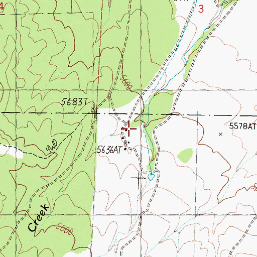 Topographic Map of Lambert Ranch, UT