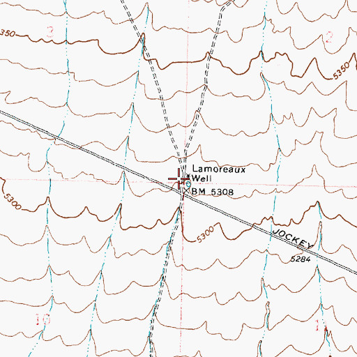 Topographic Map of Lamoreaux Well, UT
