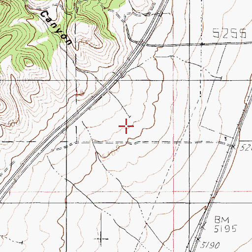 Topographic Map of Lampson Canyon, UT