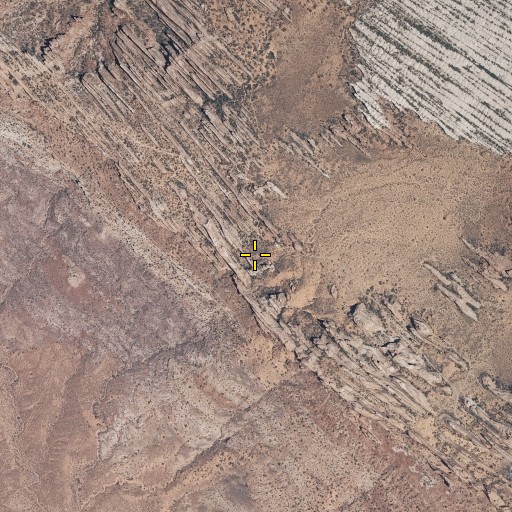 Aerial/Satellite Image of Landscape Arch, UT