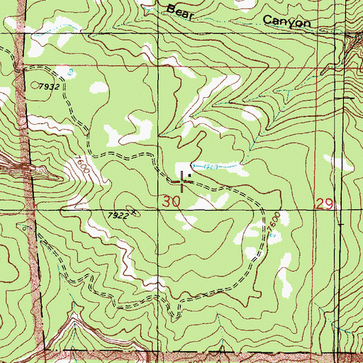 Topographic Map of Larson Cabin, UT