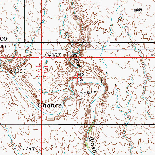 Topographic Map of Corral Canyon, UT