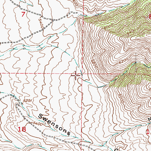 Topographic Map of Leavetts Canyon, UT