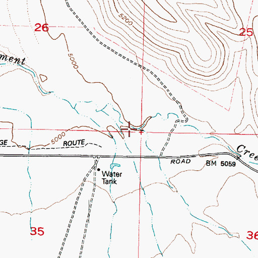 Topographic Map of Lee Creek, UT