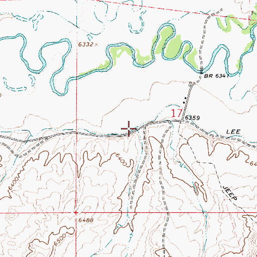 Topographic Map of Lee Ditch, UT