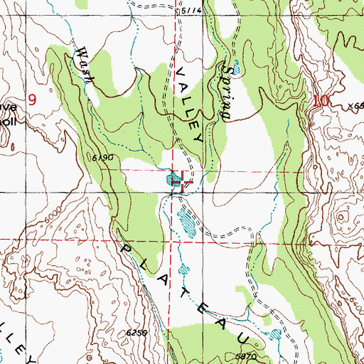 Topographic Map of Lee Valley, UT