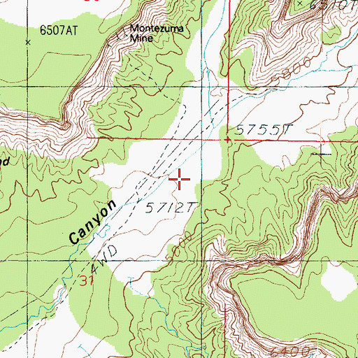 Topographic Map of Left Fork Cottonwood Canyon, UT