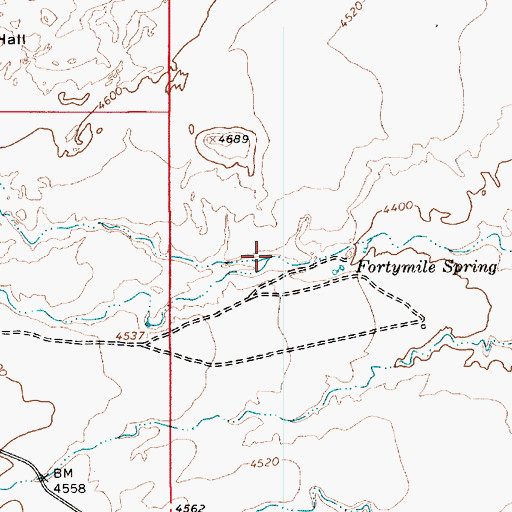 Topographic Map of Left Fork Fortymile Gulch, UT