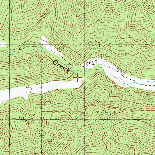 Topographic Map of Left Fork Rock Creek, UT