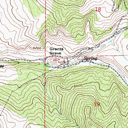 Topographic Map of Left Fork Taylor Hollow, UT