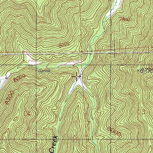 Topographic Map of Left Hand Fish Creek, UT