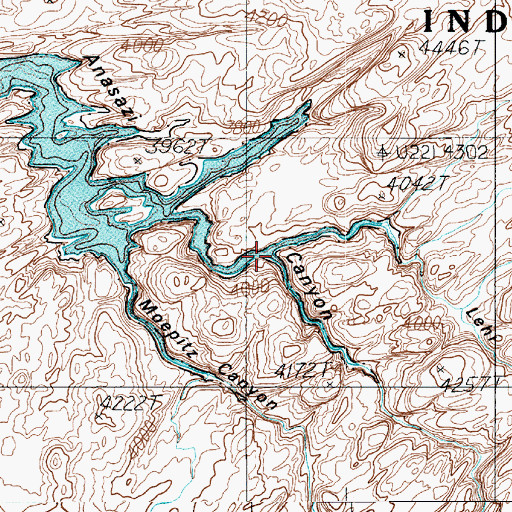 Topographic Map of Lehi Canyon, UT