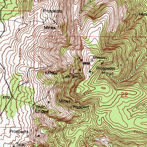 Topographic Map of Lehi Tintic, UT