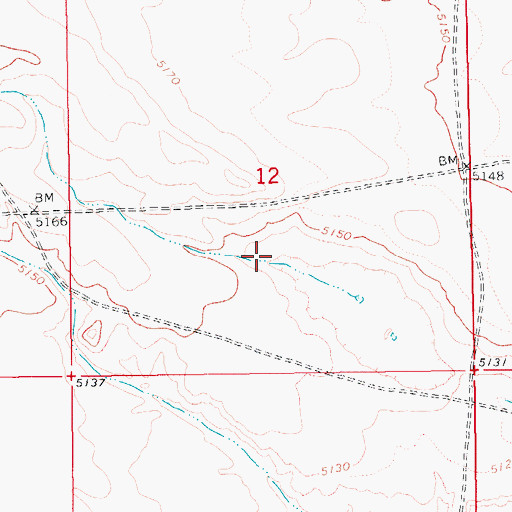 Topographic Map of Leland Bench, UT