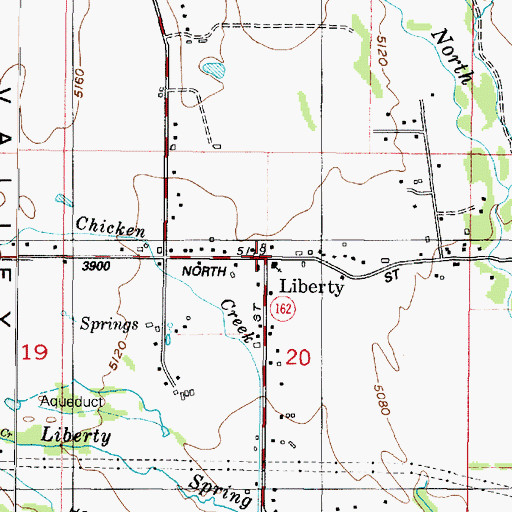 Topographic Map of Liberty, UT