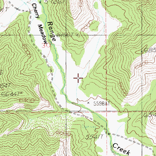 Topographic Map of Lighthouse Canyon, UT