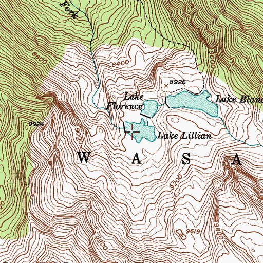 Topographic Map of Lake Lillian, UT