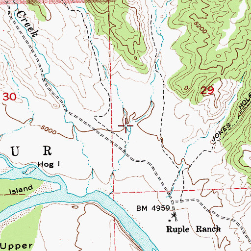 Topographic Map of Limekiln Draw, UT