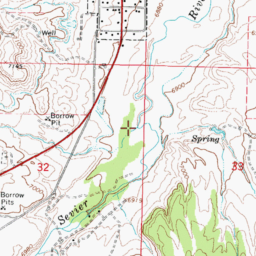 Topographic Map of Limestone Creek, UT