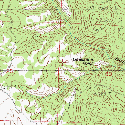 Topographic Map of Limestone Point, UT