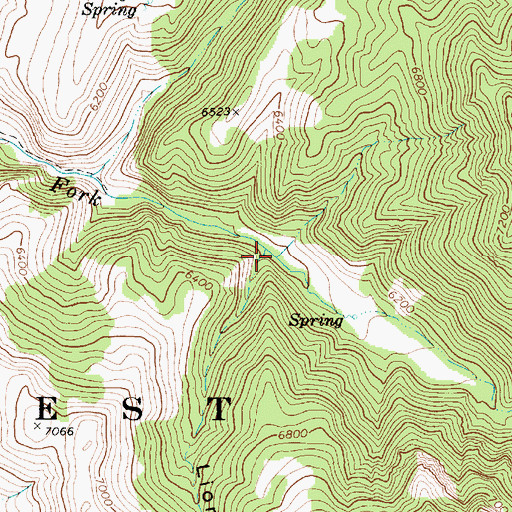 Topographic Map of Lions Hollow, UT