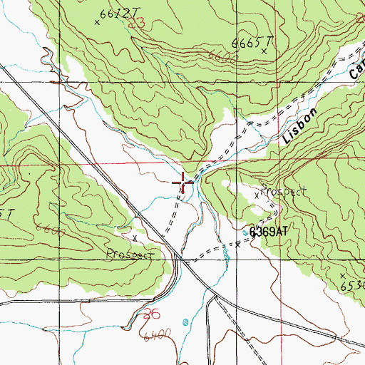 Topographic Map of Lisbon Valley, UT
