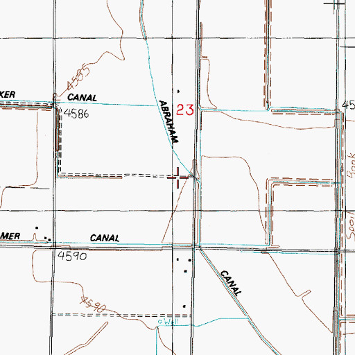 Topographic Map of Little Abraham Canal, UT