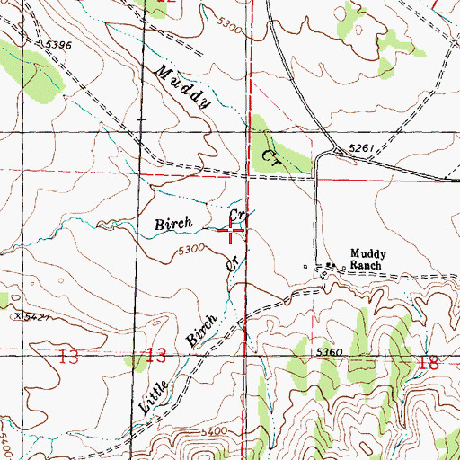 Topographic Map of Little Birch Creek, UT