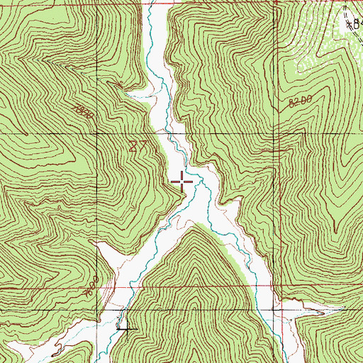 Topographic Map of Little Creek, UT