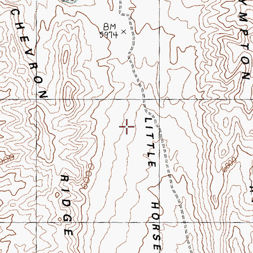 Topographic Map of Little Horseshoe, UT