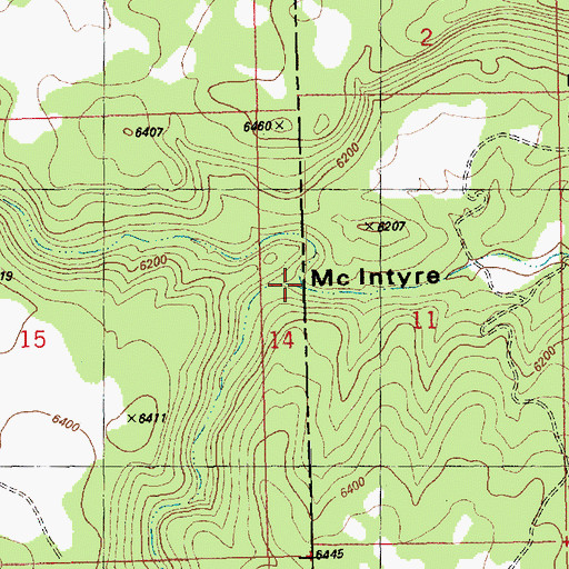 Topographic Map of Little Indian Canyon, UT