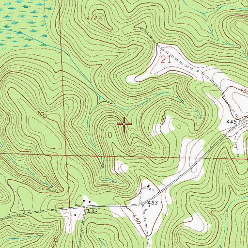 Topographic Map of Pleasant Grove Cemetery, AL