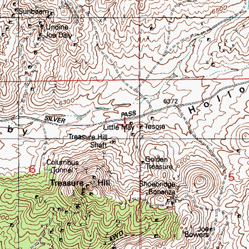 Topographic Map of Little May Mine, UT