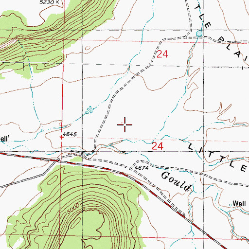 Topographic Map of Little Plain, UT