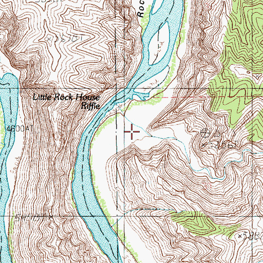 Topographic Map of Little Rock House Canyon, UT