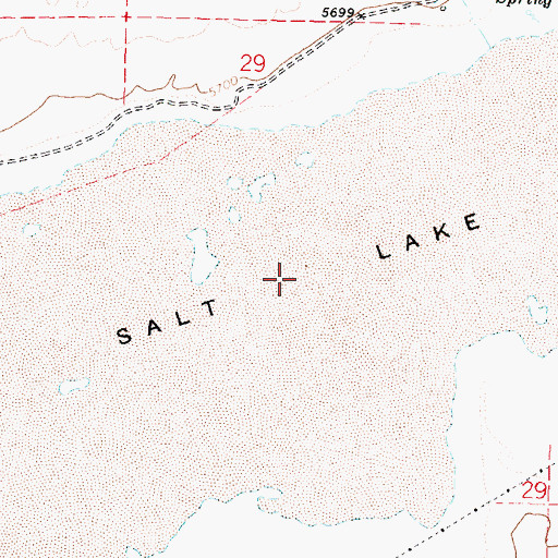 Topographic Map of Little Salt Lake, UT