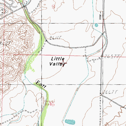 Topographic Map of Little Valley, UT