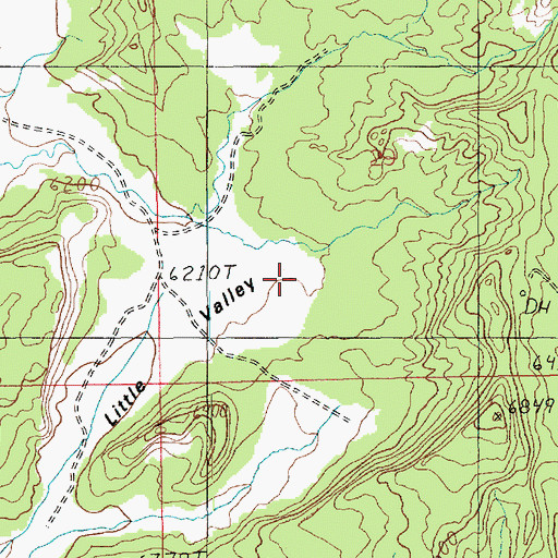 Topographic Map of Little Valley, UT