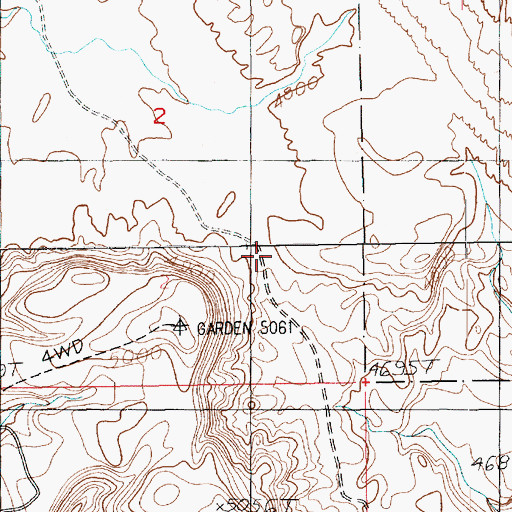 Topographic Map of Little Valley, UT