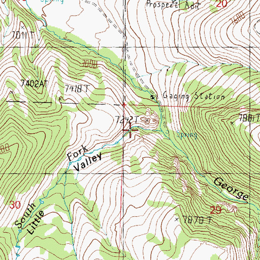 Topographic Map of Little Valley, UT
